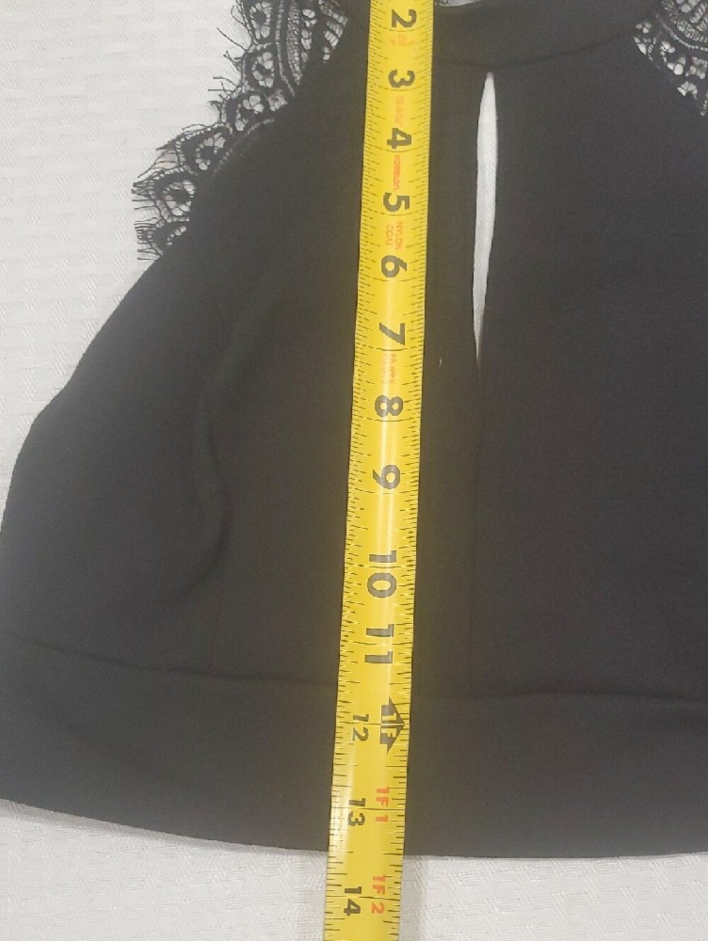 Lulu's Black Crop Top Size L - Picture 9 of 11